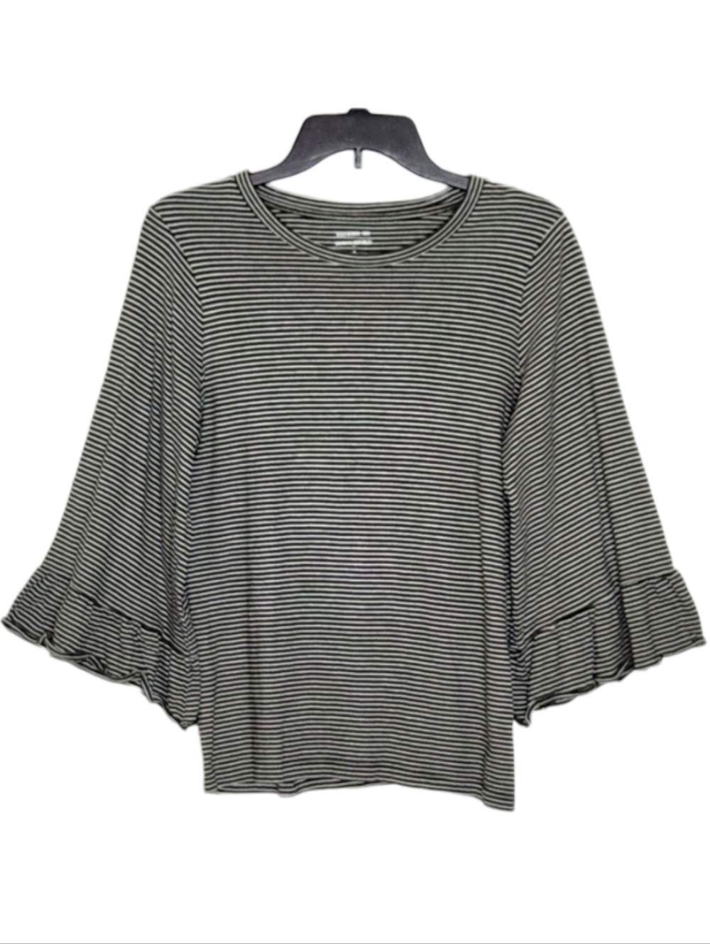 Banana Republic Striped Modal Blend Bell-Sleeve Top